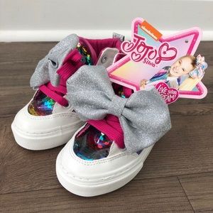 Jojo Siwa Sequin Sneakers with Bow